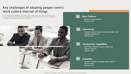 Key Challenges Of Adopting People Centric Work Culture Internet Of Things Rules PDF