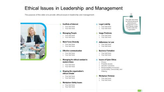 Key Competencies For Organization Authorities Ethical Issues In Leadership And Management Download PDF