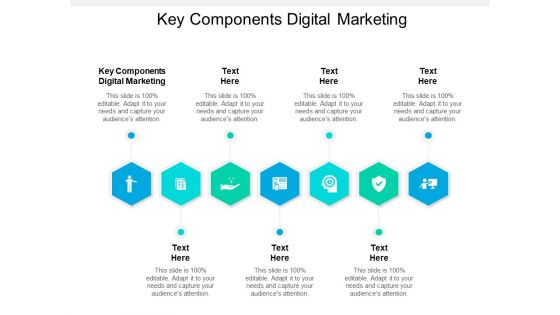 Key Components Digital Marketing Ppt PowerPoint Presentation Summary Ideas Cpb Pdf