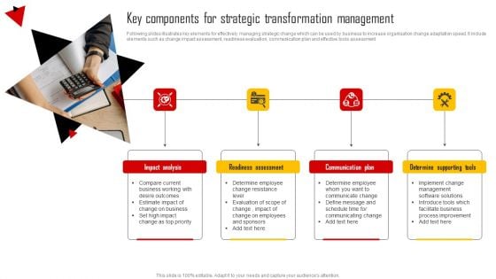 Key Components For Strategic Transformation Management Structure PDF