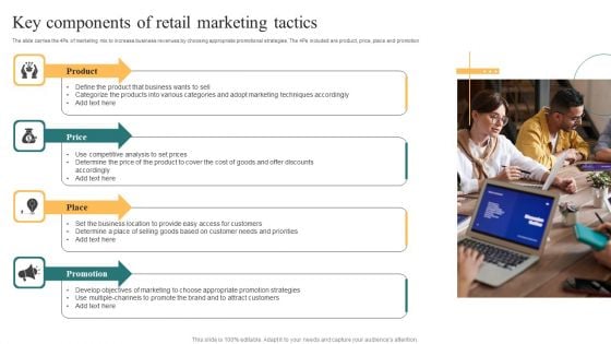 Key Components Of Retail Marketing Tactics Template PDF