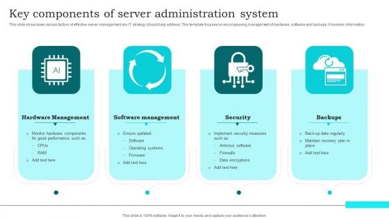 Key Components Of Server Administration System Inspiration PDF