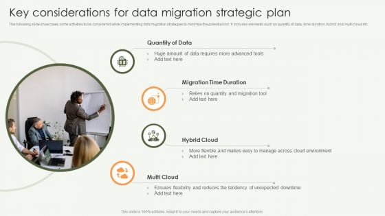 Key Considerations For Data Migration Strategic Plan Professional PDF