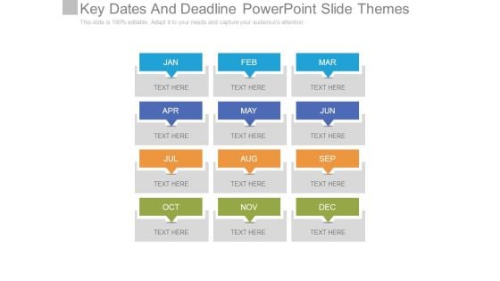Key Dates And Deadline Powerpoint Slide Themes