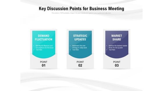 Key Discussion Points For Business Meeting Ppt PowerPoint Presentation Professional Layouts