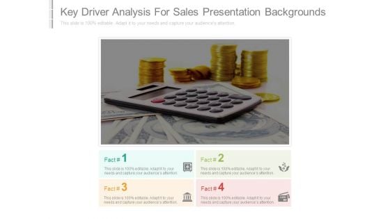 Key Driver Analysis For Sales Presentation Backgrounds