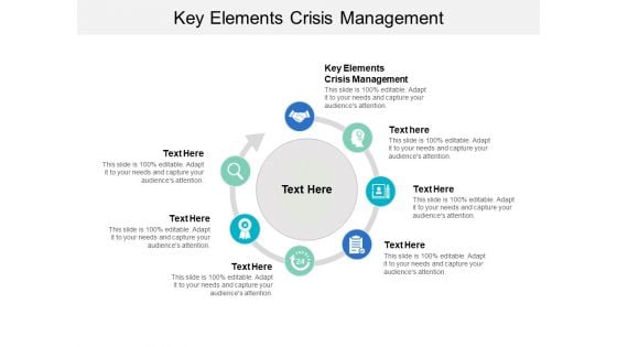 Key Elements Crisis Management Ppt PowerPoint Presentation Ideas Objects Cpb