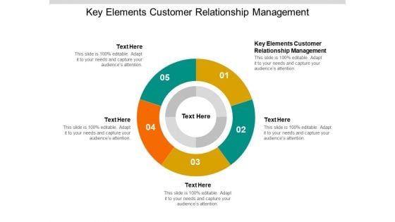 Key Elements Customer Relationship Management Ppt PowerPoint Presentation Ideas Sample Cpb Pdf