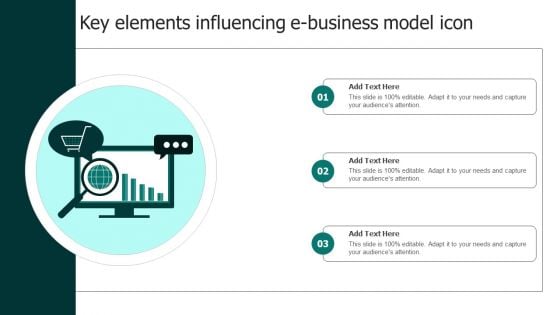 Key Elements Influencing E Business Model Icon Formats PDF