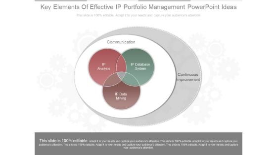 Key Elements Of Effective Ip Portfolio Management Powerpoint Ideas