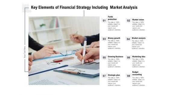 Key Elements Of Financial Strategy Including Market Analysis Ppt PowerPoint Presentation Professional Example Introduction