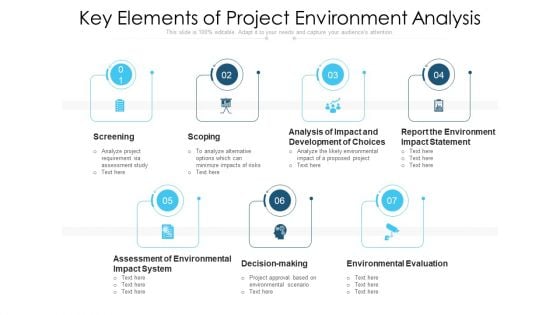 Key Elements Of Project Environment Analysis Ppt Styles Microsoft PDF