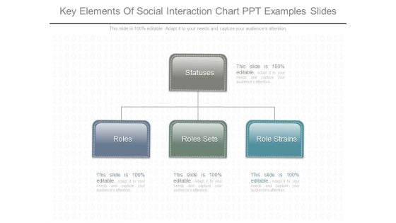 Key Elements Of Social Interaction Chart Ppt Examples Slides