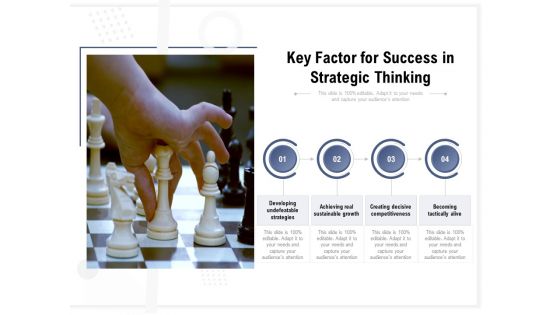 Key Factor For Success In Strategic Thinking Ppt PowerPoint Presentation Picture