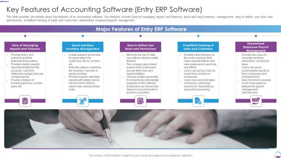Key Features Of Accounting Software Entry Erp Software Designs PDF