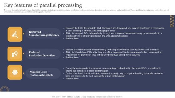 Key Features Of Parallel Processing Ppt PowerPoint Presentation File Icon PDF