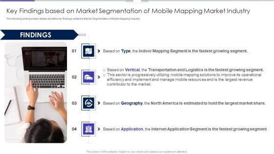 Key Findings Based On Market Segmentation Of Mobile Mapping Market Industry Professional PDF