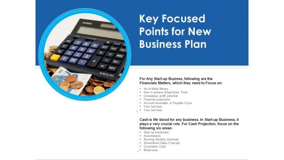 Key Focused Points For New Business Plan Ppt PowerPoint Presentation Icon Deck PDF