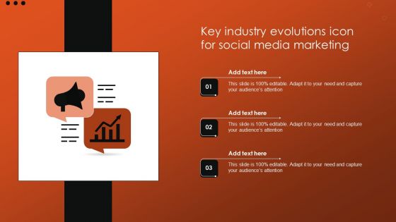 Key Industry Evolutions Icon For Social Media Marketing Microsoft PDF