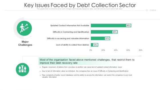 Key Issues Faced By Debt Collection Sector Ppt PowerPoint Presentation Portfolio Tips PDF