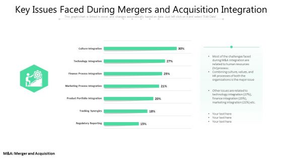 Key Issues Faced During Mergers And Acquisition Integration Ppt PowerPoint Presentation Summary Graphics PDF