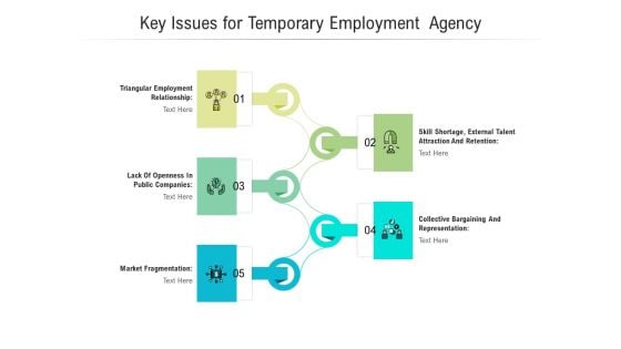 Key Issues For Temporary Employment Agency Ppt PowerPoint Presentation Summary Maker PDF