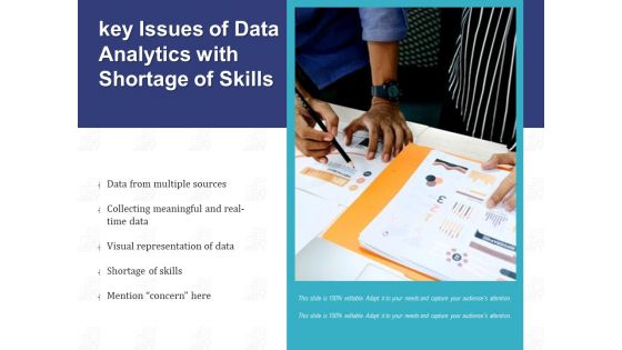 Key Issues Of Data Analytics With Shortage Of Skills Ppt PowerPoint Presentation File Inspiration PDF