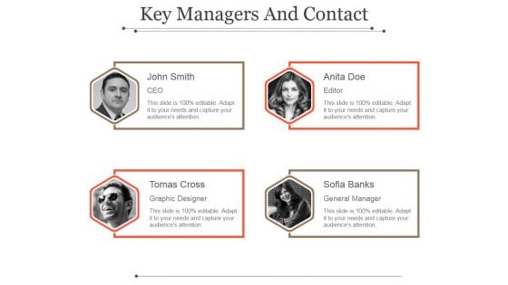 Key Managers And Contact Template 2 Ppt PowerPoint Presentation Template