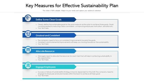 Key Measures For Effective Sustainability Plan Ppt Inspiration Deck PDF