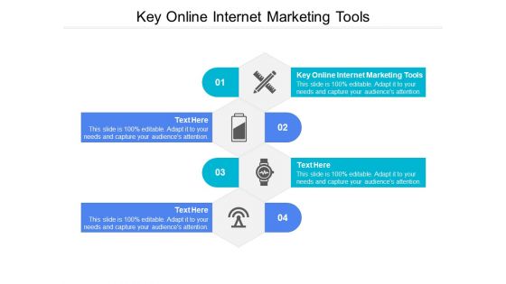 Key Online Internet Marketing Tools Ppt PowerPoint Presentation Icon Elements Cpb