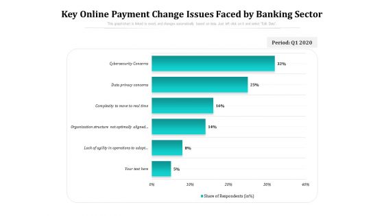 Key Online Payment Change Issues Faced By Banking Sector Ppt PowerPoint Presentation File Rules PDF