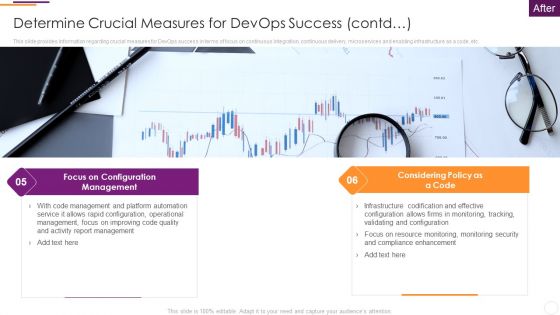 Key Parameters To Establish Overall Devops Value IT Determine Crucial Measures For Devops Success Contd Template PDF