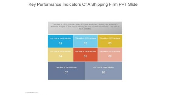 Key Performance Indicators Of A Shipping Firm Ppt PowerPoint Presentation Background Designs