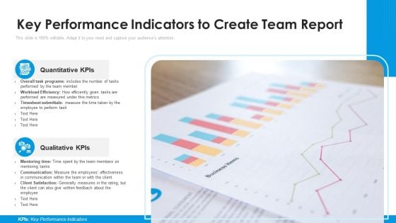 Key Performance Indicators To Create Team Report Ppt Model Microsoft PDF