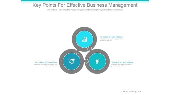 Key Points For Effective Business Management Ppt PowerPoint Presentation Clipart