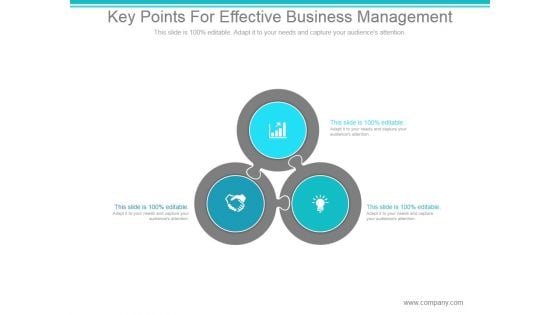 Key Points For Effective Business Management Ppt PowerPoint Presentation Clipart