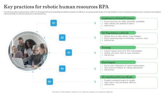 Key Practices For Robotic Human Resources RPA Download PDF