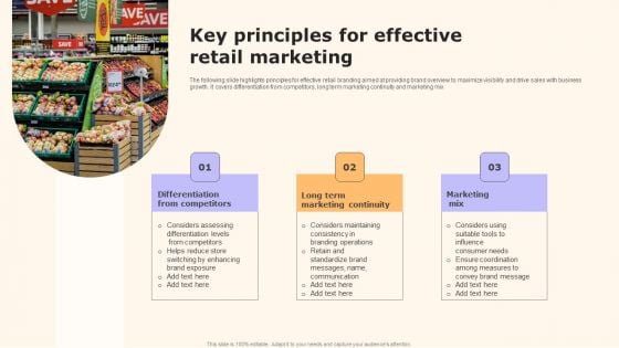 Key Principles For Effective Retail Marketing Professional PDF