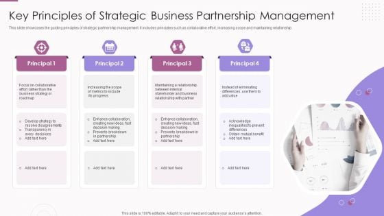 Key Principles Of Strategic Business Partnership Management Sample PDF