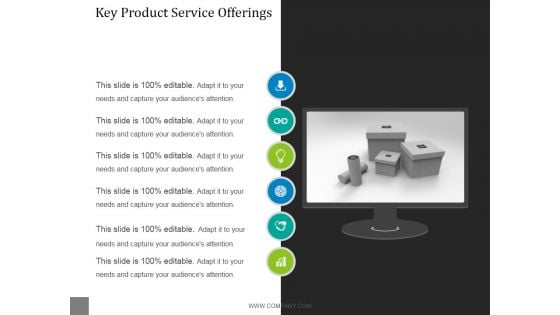 Key Product Service Offerings Template 1 Ppt PowerPoint Presentation Layout