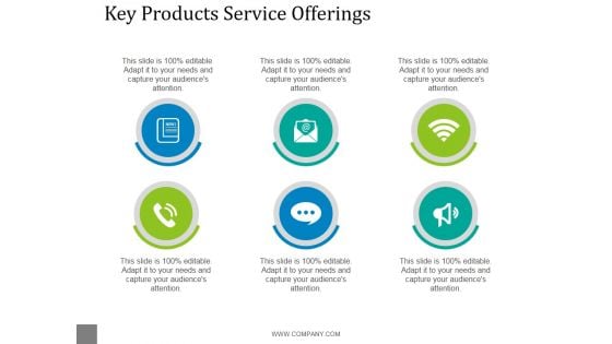 Key Products Service Offerings Template 2 Ppt PowerPoint Presentation Background Image