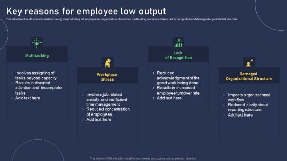 Key Reasons For Employee Low Output Introduction PDF Key Reasons For Employee Low Output Introduction PDF
