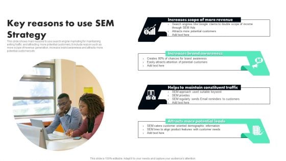 Key Reasons To Use SEM Strategy Template PDF