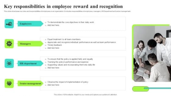 Key Responsibilities In Employee Reward And Recognition Structure PDF