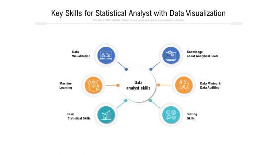 Key Skills For Statistical Analyst With Data Visualization Ppt PowerPoint Presentation Gallery Elements PDF
