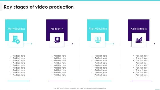 Key Stages Of Video Production Portrait PDF