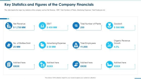 Key Statistics And Figures Of The Company Financials Pictures Pdf