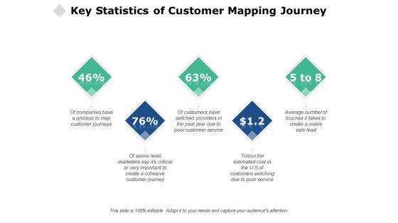 Key Statistics Of Customer Mapping Journey Ppt PowerPoint Presentation File Skills