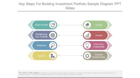 Key Steps For Building Investment Portfolio Sample Diagram Ppt Slides