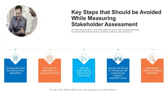Key Steps That Should Be Avoided While Measuring Stakeholder Assessment Infographics PDF